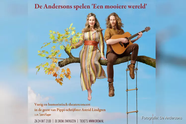 Zweeds-Nederlands theaterduo De Andersons op bezoek bij Astrid Lindgren