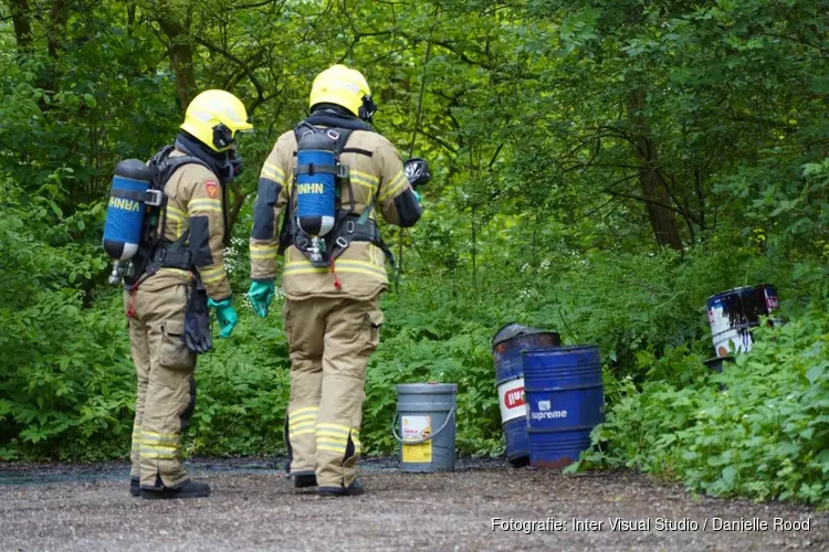 Dumping van vaten in Streekbos Bovenkarspel