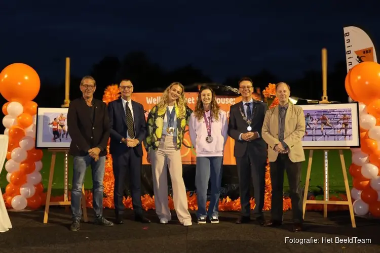 Huldiging bij topprestatie op sportgebied