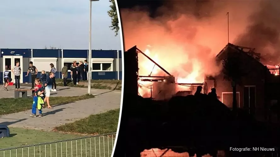 Jaar na brand basisschool Enkhuizen: "Uiteindelijk wel ons plekje gevonden"