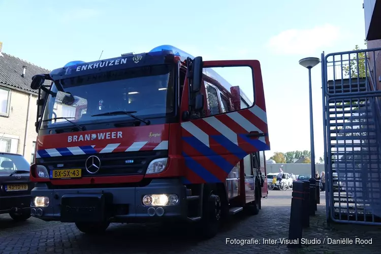 Brand in keuken woning Enkhuizen